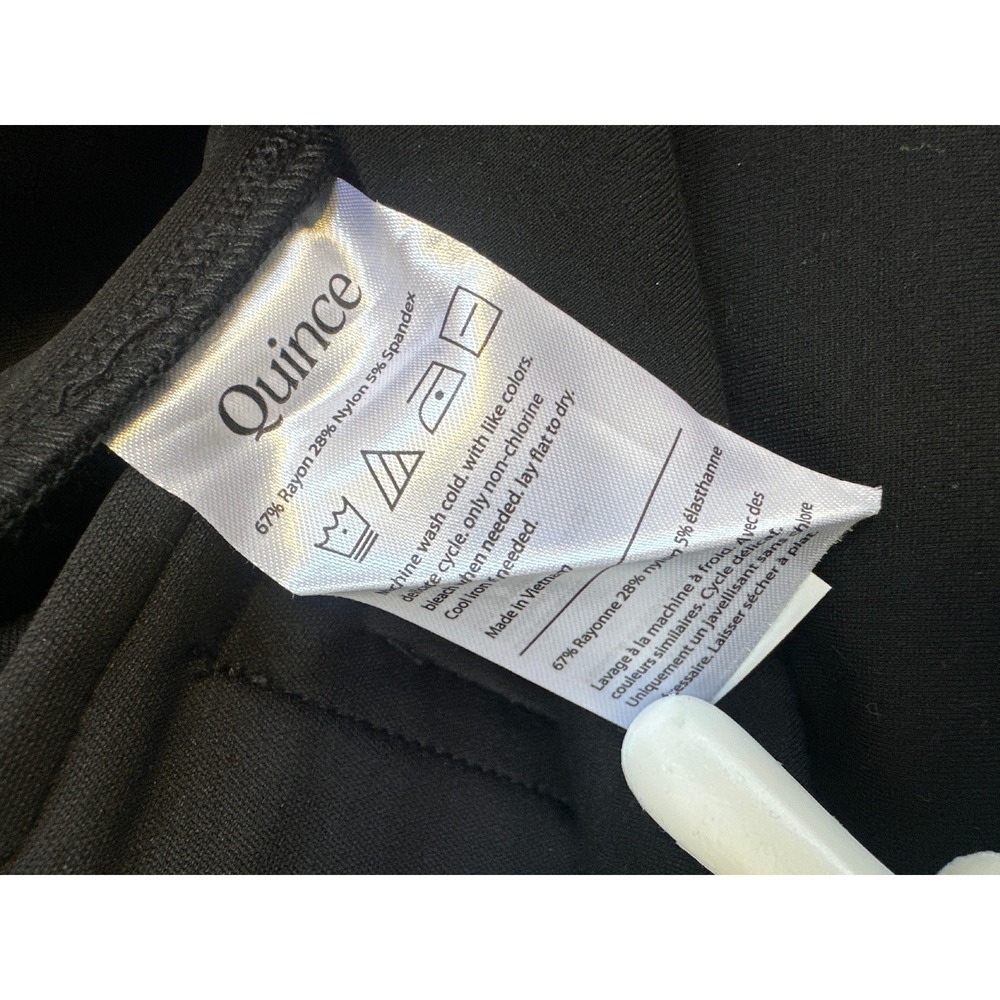 NWT Quince Ultra-Stretch Ponte Bootcut Pants Size 12 Black Office Professional - Picture 6 of 14